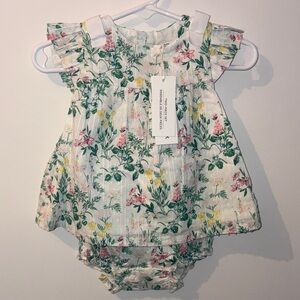 Janie and Jack Floral Print Baby Set